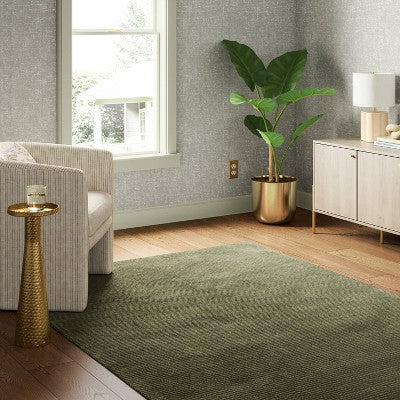  Solid Knitted Striped Area Rug - Threshold™