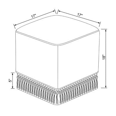  Westchester Fringe Cube - Threshold™ Designed With Studio McGee