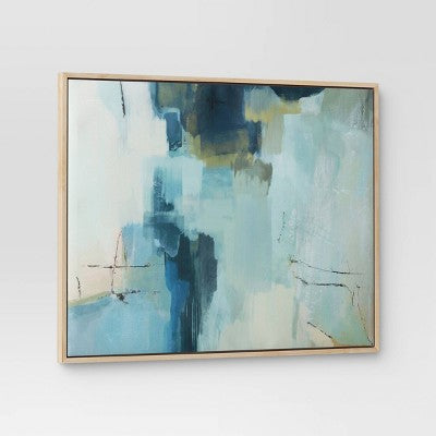  2pk 16" X 20" Abstract Pair Framed Wall Canvases - Threshold™