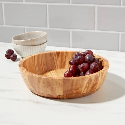 32oz Olivewood Serving Bowl - Threshold™