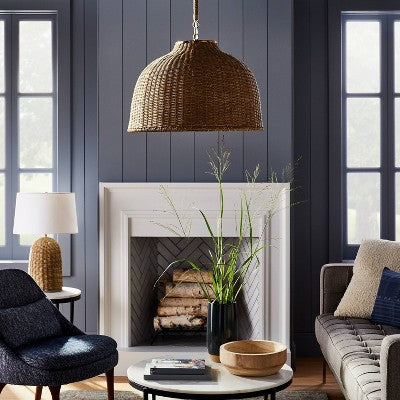  Large Seagrass Pendant Table Lamp Brown - Threshold™ Designed With Studio McGee