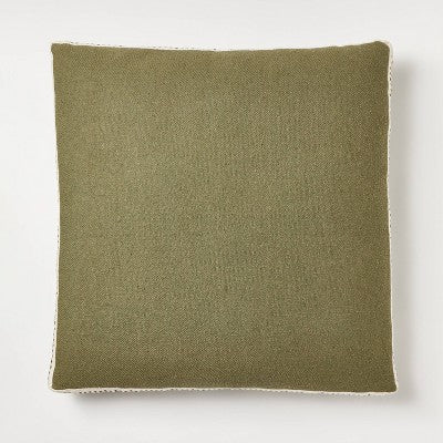  Oversized Woven Striped Square Throw Pillow - Threshold™ Designed With Studio McGee