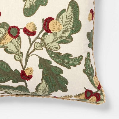  Acorn And Leaf Pillow - 24x24 - Threshold Designed With Studio McGee