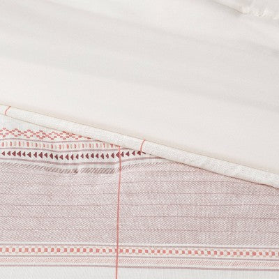  8pc Stripe Boho Comforter Set Mauve - Threshold™