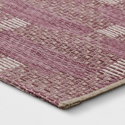  Modern Tile Outdoor Rug Pink - Threshold™