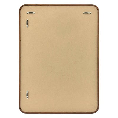  22" X 30" Rounded Corner Wood Wall Mirror - Threshold™