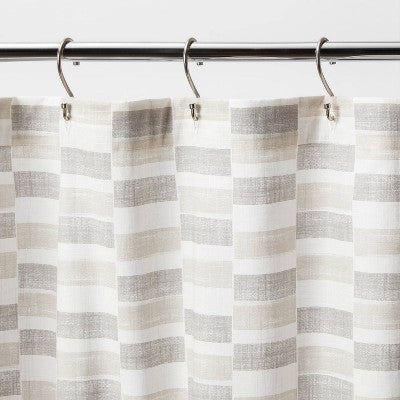  Colorblock Shower Curtain Gray - Threshold™