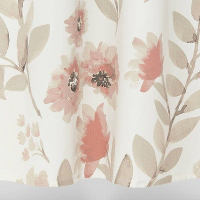  Blooms Flat Weave Shower Curtain Coral - Threshold™