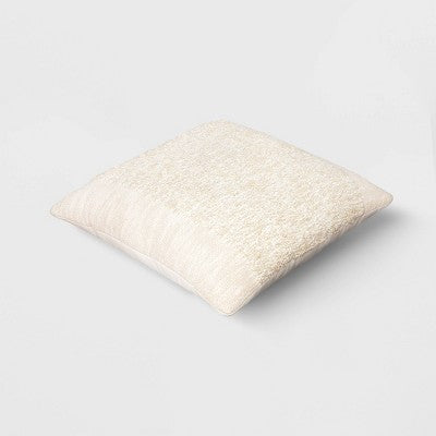  Textural Solid Square Throw Pillow - Threshold™