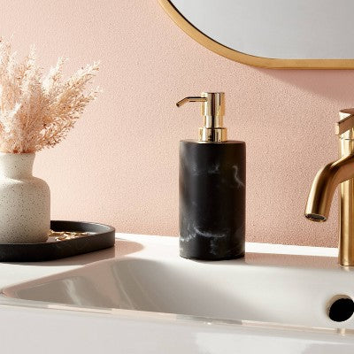  Marble Soap Pump Black - Threshold™
