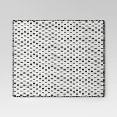  Dash Kantha Solid Throw Blanket Black - Threshold™