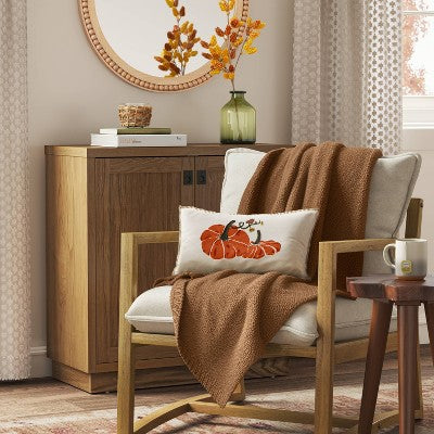 Oversized Recycled Knit Throw Blanket - Threshold™