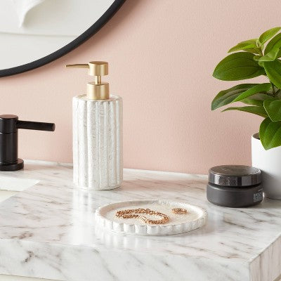  Fluted Capiz Tray - Threshold™