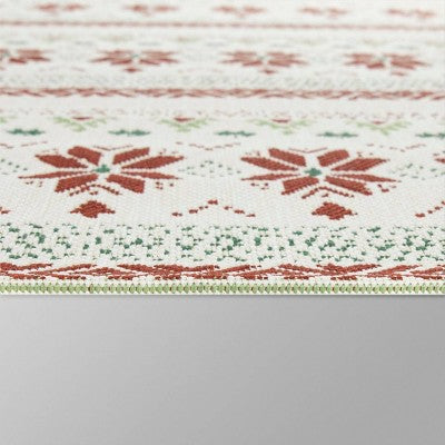  5' X 7' Fair Isle Outdoor Rug Red - Threshold™