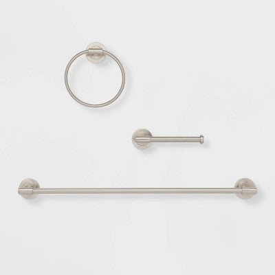  3pc Clean Bath Hardware Set - Threshold™