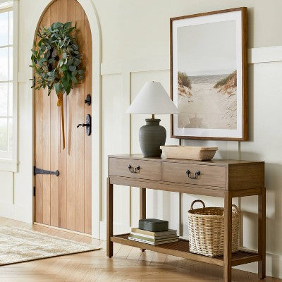  30" X 36" Sandy Shoreline Framed Framed Wall Poster Prints - Threshold™ Designed With Studio McGee