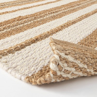  Riverton Striped Jute/Wool Area Rug Tan - Threshold™ Designed With Studio McGee