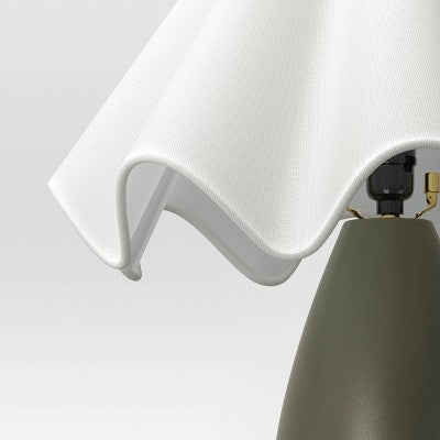  Wavy Shade Collection With Ceramic Base Table - Threshold™