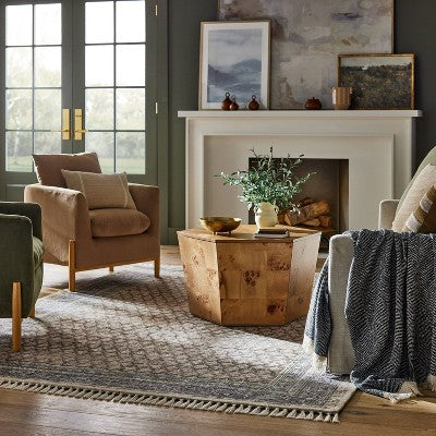  Persian Printed Paisley Style Rug Navy - Threshold™ Designed With Studio McGee™ 