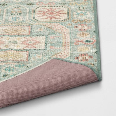  2'3"x3'9" Washable Persian Style Accent Rug Green - Threshold™