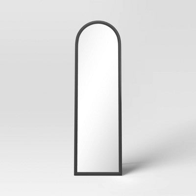  20" X 65" Arch Floor Mirror Black - Threshold™