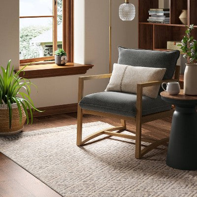  Diamond With Fringe Rug Gray - Threshold™