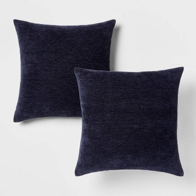  2pk Chenille Square Throw Pillows - Threshold™