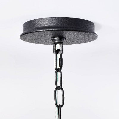  6-Light Hammered Metal Chandelier Black - Threshold™ Designed With Studio McGee