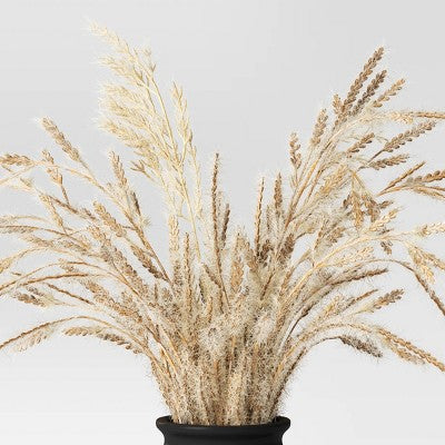  Grass Arrangement In Ceramic Pot Black - Threshold™