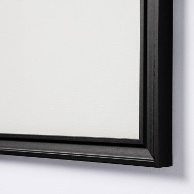  16.26"x16.26" Matted To 4"x6" Gallery Wall Frame Black - Threshold™ Designed With Studio McGee: Modern Square Wall Decor
