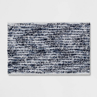 20"x32" Spacedye Striped Bath Rug - Threshold™