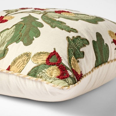  Acorn And Leaf Pillow - 24x24 - Threshold Designed With Studio McGee