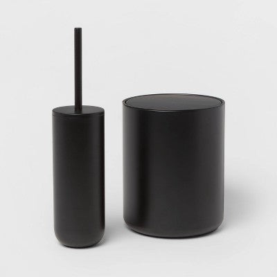  Metal Waste Can Black - Threshold™