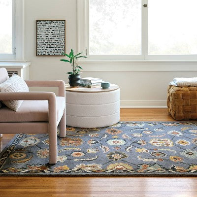  5'x7' Handtufted Persian Area Rug Blue - Threshold™