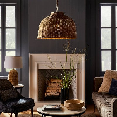  Large Seagrass Pendant Table Lamp Brown - Threshold™ Designed With Studio McGee