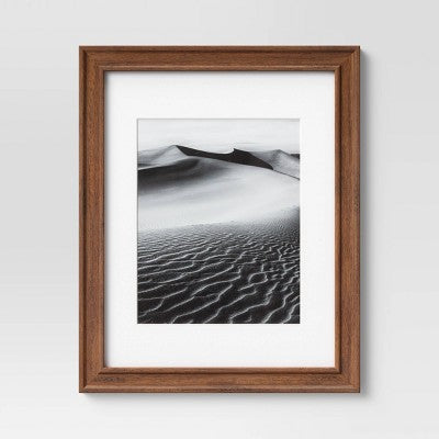  Wood Matted Wall Frame Midtone Woodgrain - Threshold™