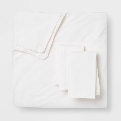  Washed Cotton Sateen Duvet & Sham Set - Threshold™
