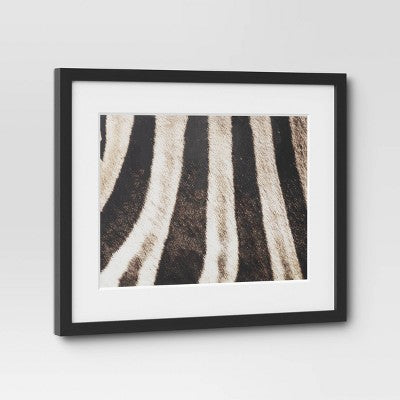  20" X 16" 2pc Zebra Close Up Glass Framed Wall Posters - Threshold™