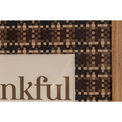  16" X 20" Thankful & Grateful Framed Under Plexi - Threshold™
