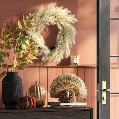  Fall Grass Wreath - Threshold™