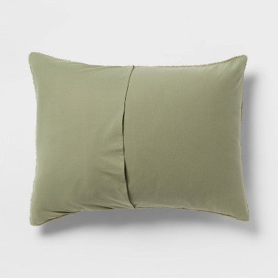  3pc King Traditional Cozy Chenille Comforter And Sham Set Green - Threshold™