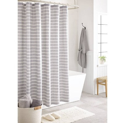  Stripe Shower Curtain Radiant Gray - Threshold™