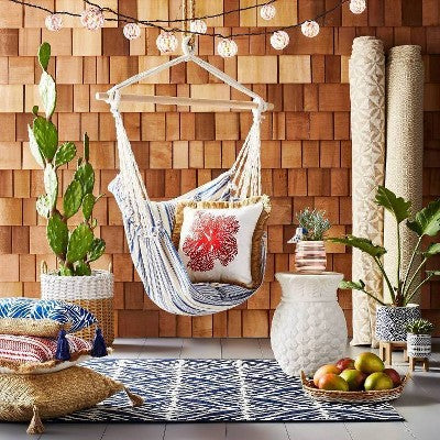  Geo Outdoor Rug Beige - Threshold