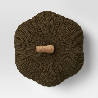 Knit Pumpkin With Jute Stem Novelty Throw Pillow - Threshold™