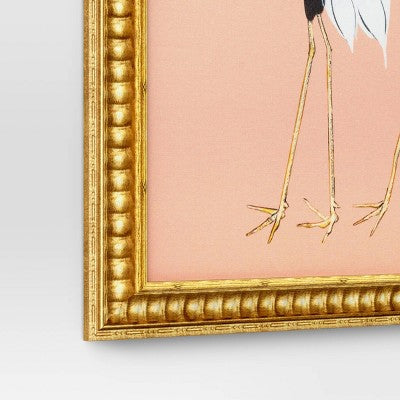  30"x 24" Stylized Bird Canvas Board Framed Art - Threshold™
