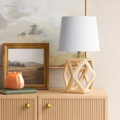  Small Geo Table Lamp Brown (Includes LED Light Bulb) - Threshold™
