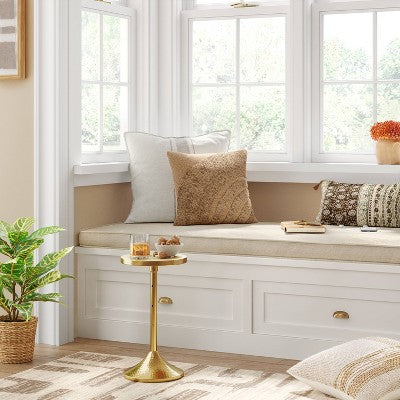  Oversized Placed Striped Square Throw Pillow - Threshold™
