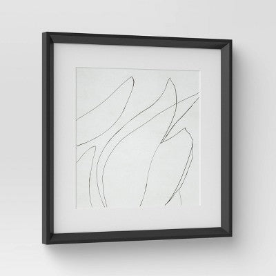  (Set Of 2) 24" X 24" Sketch Art Print Black/White - Threshold™ Designed With Studio McGee