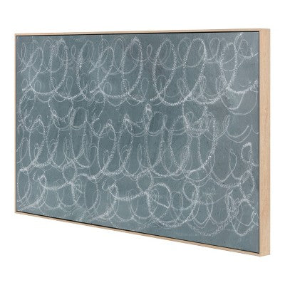  47" X 24" Squiggles Framed Printed Canvas Blue - Threshold™