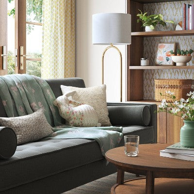  Textural Solid Square Throw Pillow - Threshold™